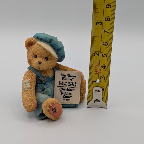 Cherished Teddies Cub E. Bear (CT001) 1995, Symbol of Membership Figurine - Picture 9 of 10